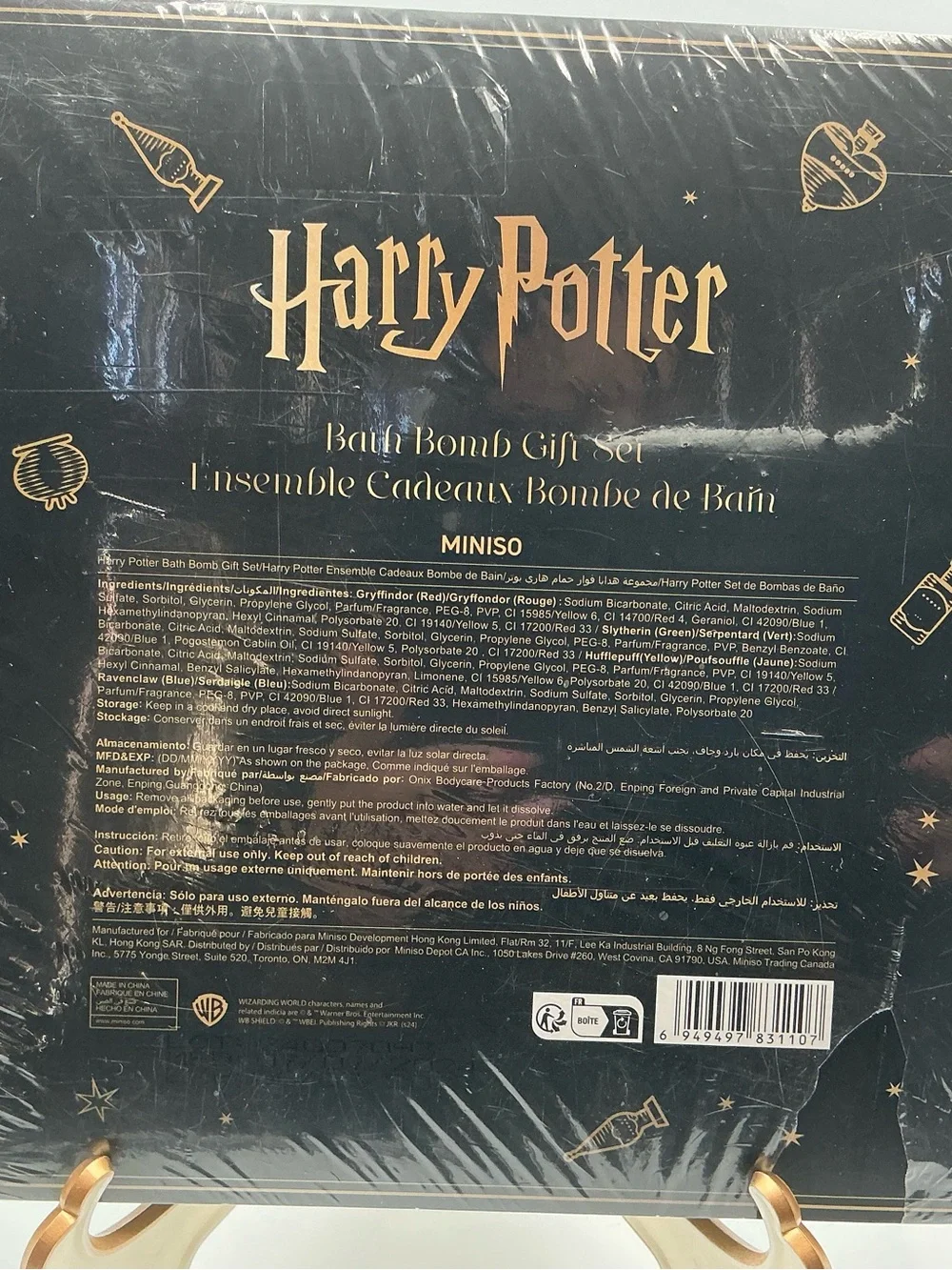 Harry Potter Themed Bath Bomb Party Favor Set – Red, Green, Yellow, Blue